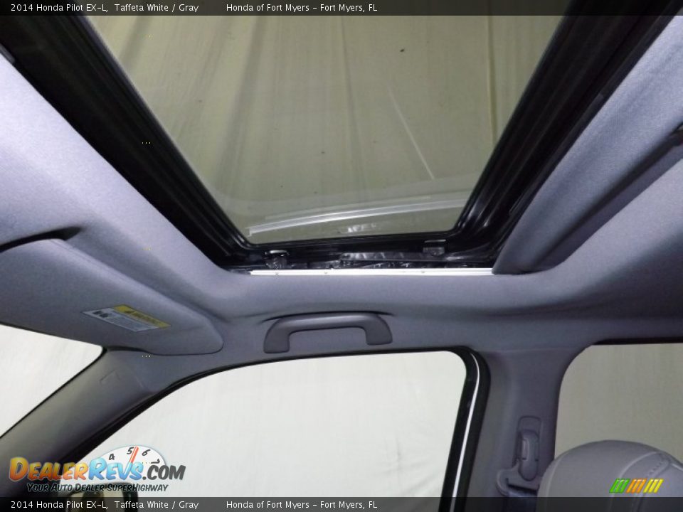 2014 Honda Pilot EX-L Taffeta White / Gray Photo #13