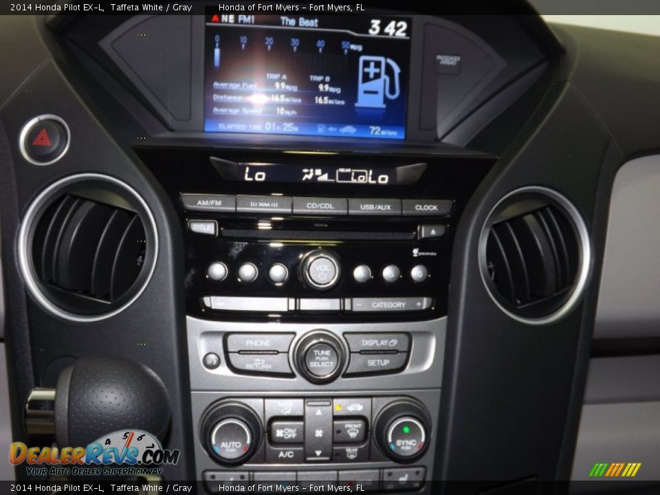2014 Honda Pilot EX-L Taffeta White / Gray Photo #15