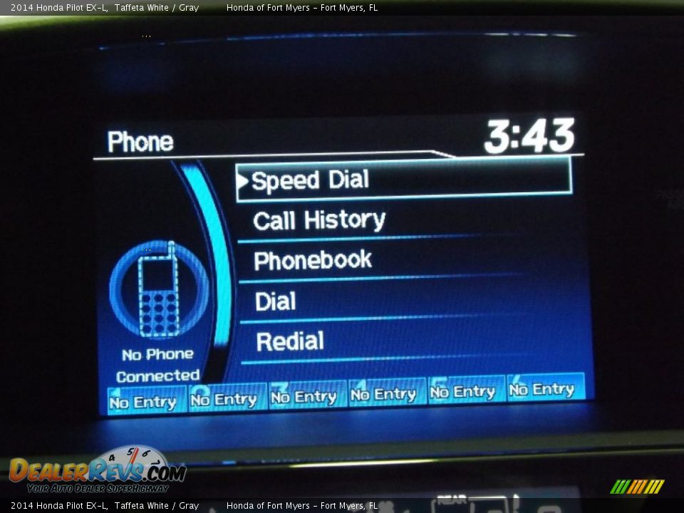 2014 Honda Pilot EX-L Taffeta White / Gray Photo #18