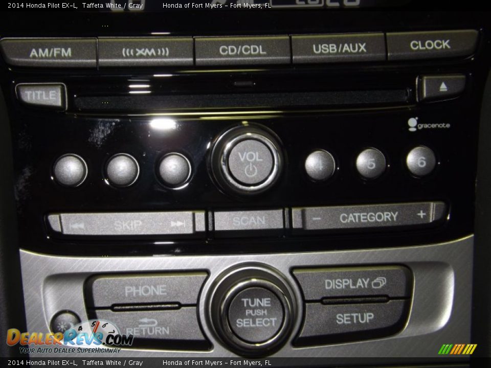 2014 Honda Pilot EX-L Taffeta White / Gray Photo #19