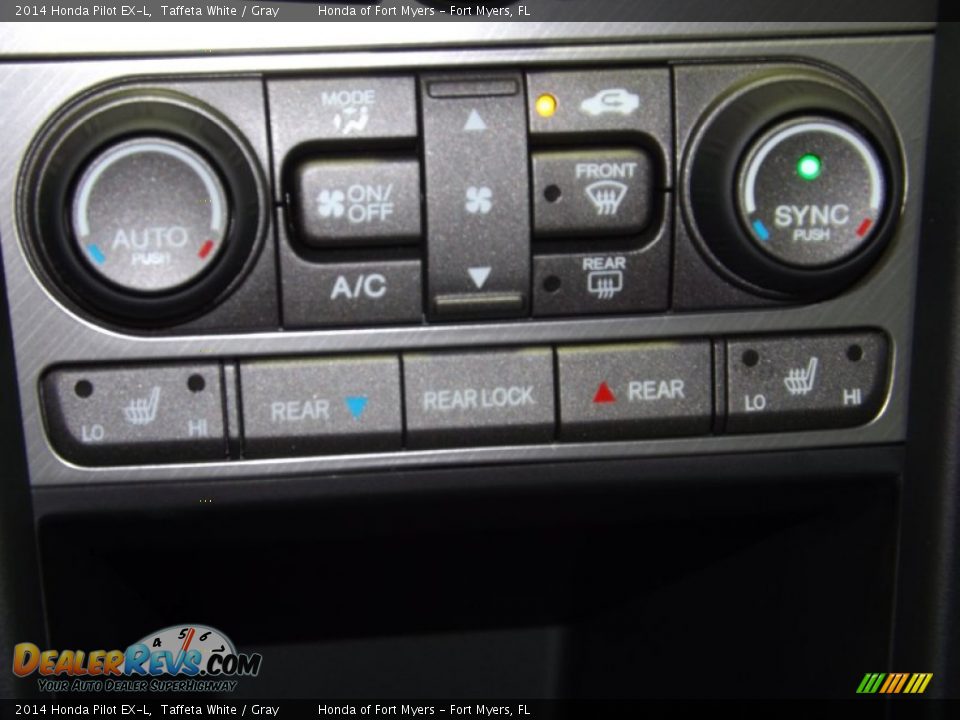 2014 Honda Pilot EX-L Taffeta White / Gray Photo #20