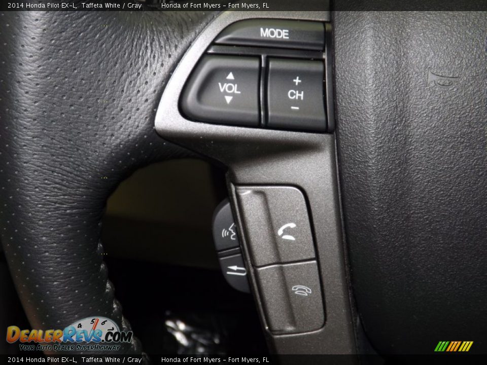 2014 Honda Pilot EX-L Taffeta White / Gray Photo #23