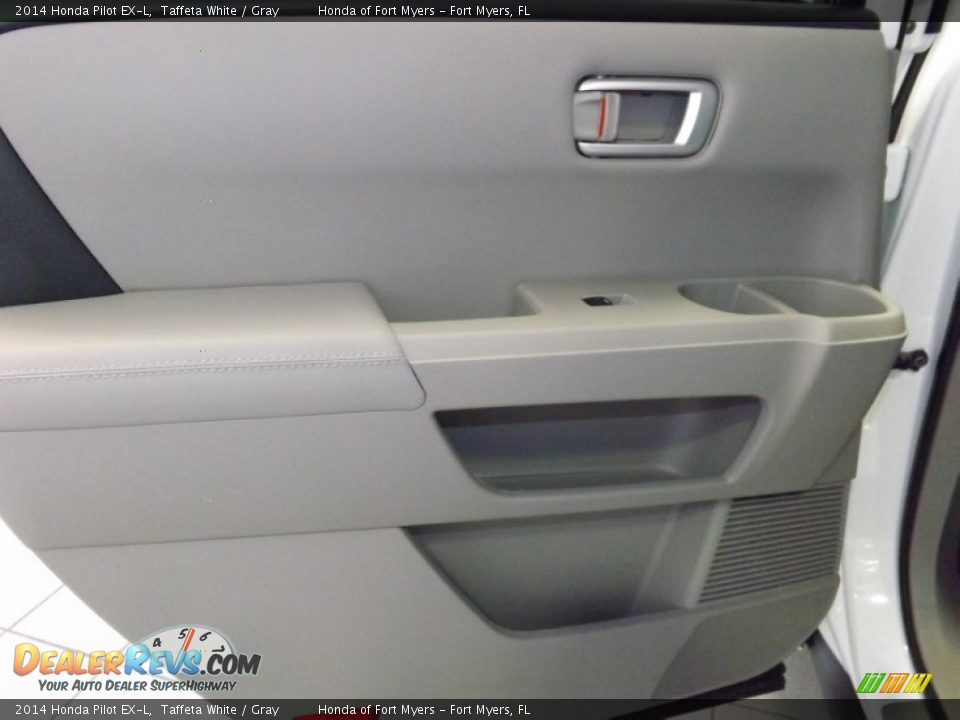 2014 Honda Pilot EX-L Taffeta White / Gray Photo #25