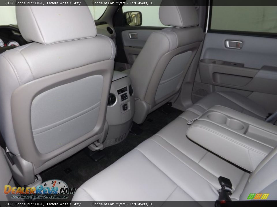 2014 Honda Pilot EX-L Taffeta White / Gray Photo #26