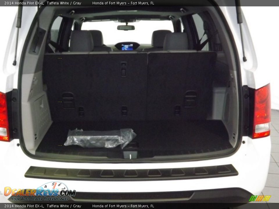 2014 Honda Pilot EX-L Taffeta White / Gray Photo #28