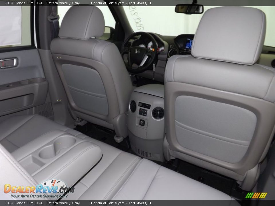 2014 Honda Pilot EX-L Taffeta White / Gray Photo #30