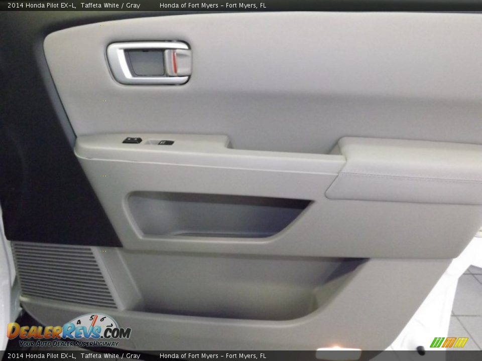 2014 Honda Pilot EX-L Taffeta White / Gray Photo #32