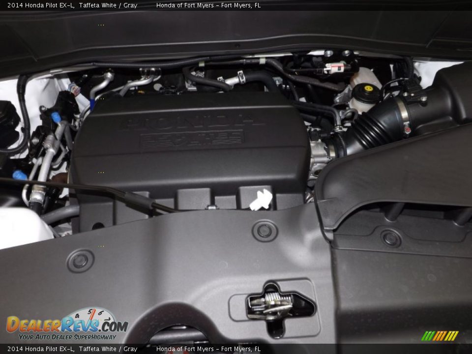 2014 Honda Pilot EX-L Taffeta White / Gray Photo #34