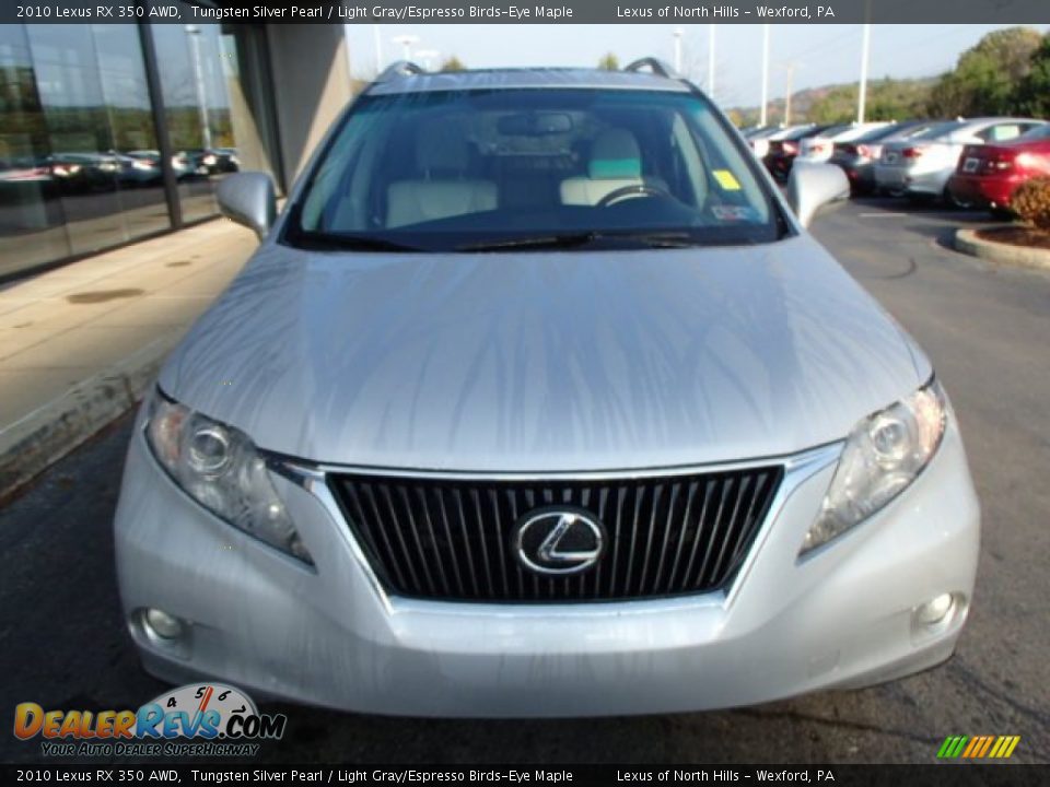 2010 Lexus RX 350 AWD Tungsten Silver Pearl / Light Gray/Espresso Birds-Eye Maple Photo #3