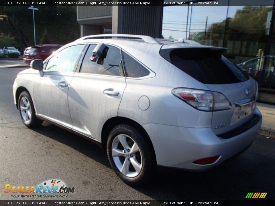 2010 Lexus RX 350 AWD Tungsten Silver Pearl / Light Gray/Espresso Birds-Eye Maple Photo #7