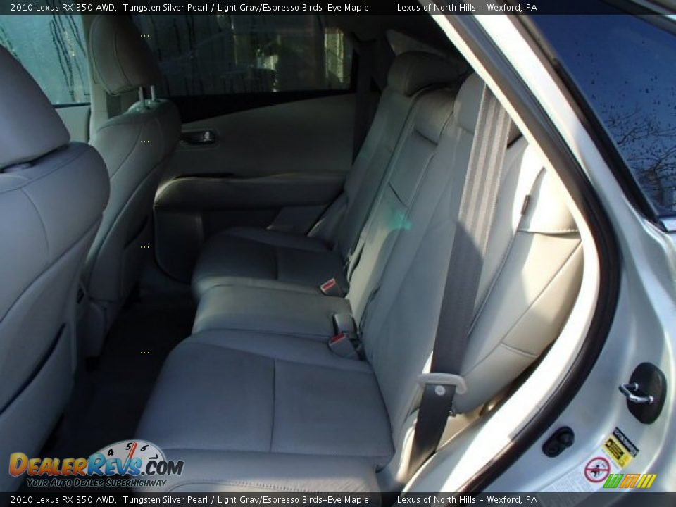 2010 Lexus RX 350 AWD Tungsten Silver Pearl / Light Gray/Espresso Birds-Eye Maple Photo #10