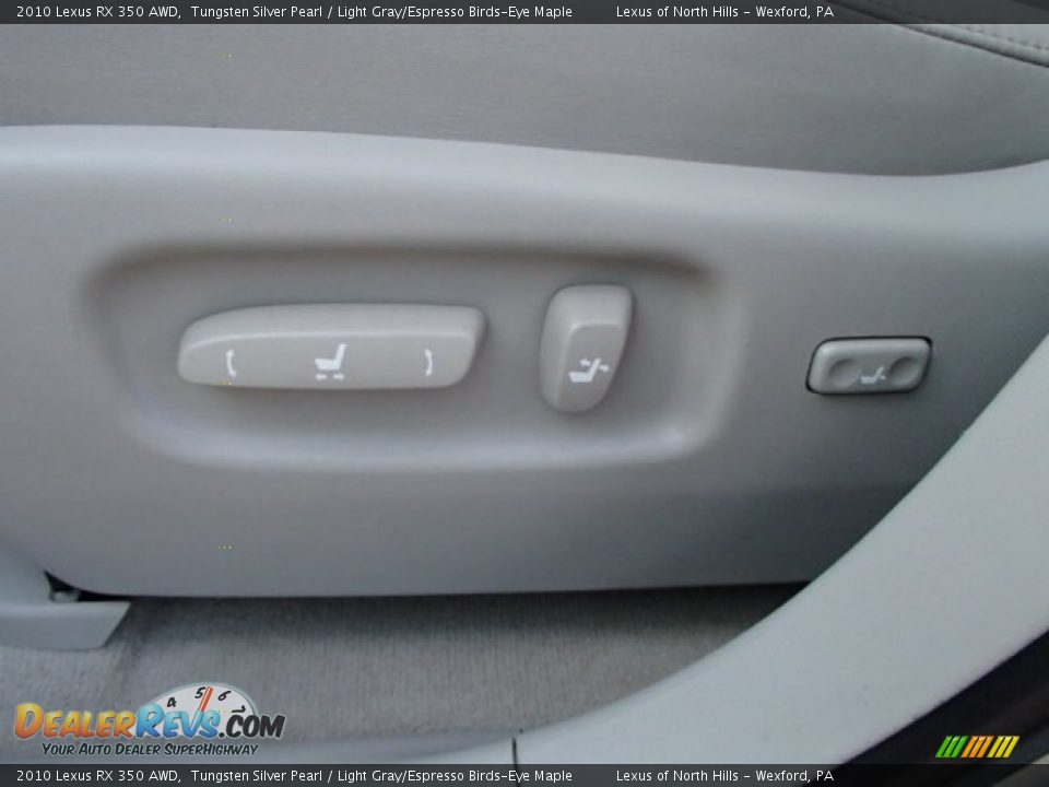 2010 Lexus RX 350 AWD Tungsten Silver Pearl / Light Gray/Espresso Birds-Eye Maple Photo #13