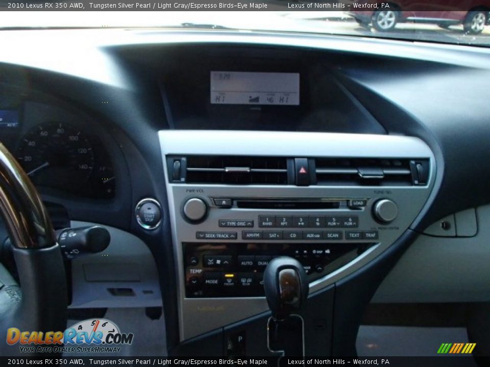2010 Lexus RX 350 AWD Tungsten Silver Pearl / Light Gray/Espresso Birds-Eye Maple Photo #15