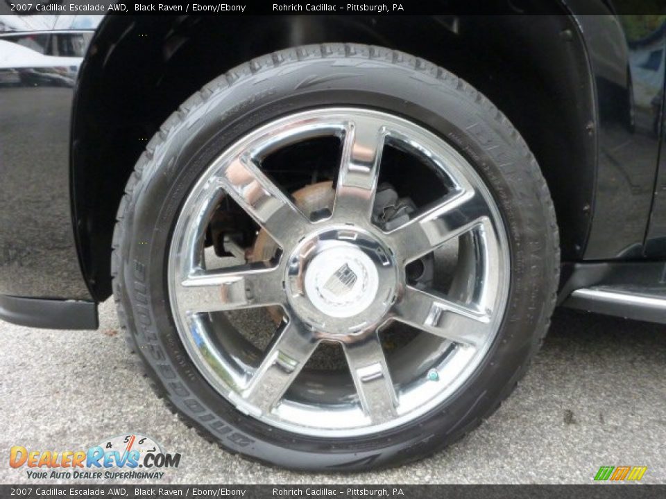 2007 Cadillac Escalade AWD Black Raven / Ebony/Ebony Photo #8