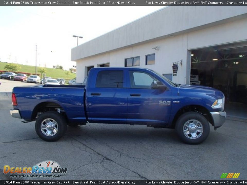 2014 Ram 2500 Tradesman Crew Cab 4x4 Blue Streak Pearl Coat / Black/Diesel Gray Photo #5