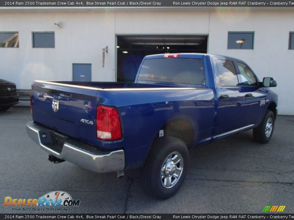 2014 Ram 2500 Tradesman Crew Cab 4x4 Blue Streak Pearl Coat / Black/Diesel Gray Photo #6