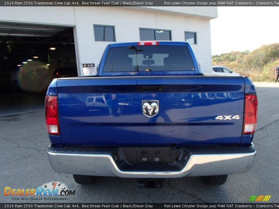 2014 Ram 2500 Tradesman Crew Cab 4x4 Blue Streak Pearl Coat / Black/Diesel Gray Photo #7