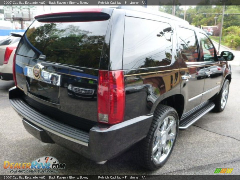 2007 Cadillac Escalade AWD Black Raven / Ebony/Ebony Photo #12