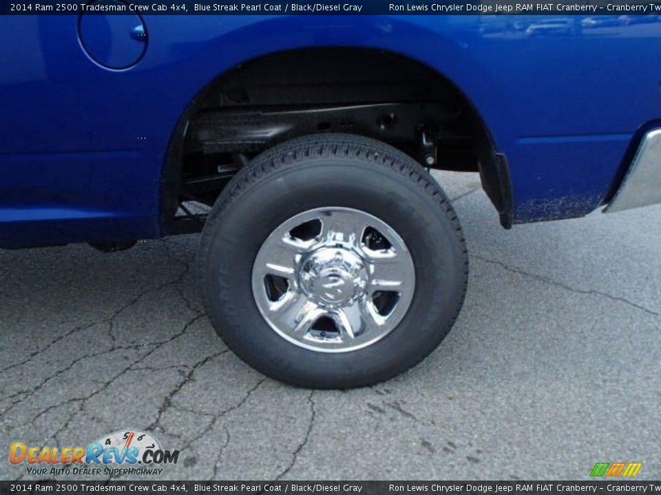 2014 Ram 2500 Tradesman Crew Cab 4x4 Blue Streak Pearl Coat / Black/Diesel Gray Photo #9