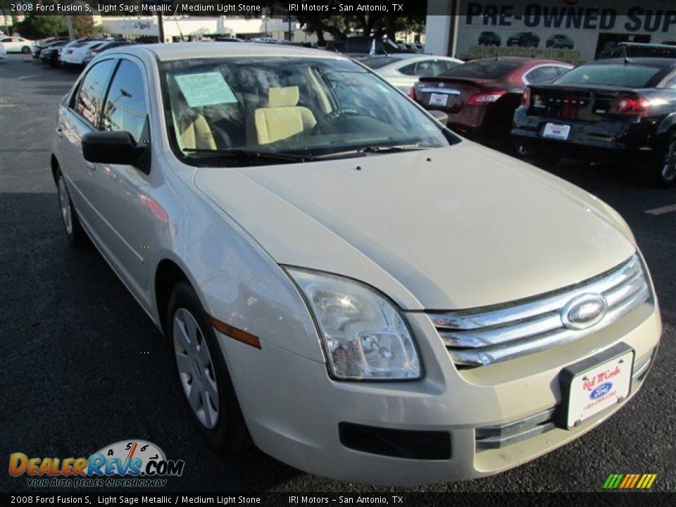 2008 Ford Fusion S Light Sage Metallic / Medium Light Stone Photo #1