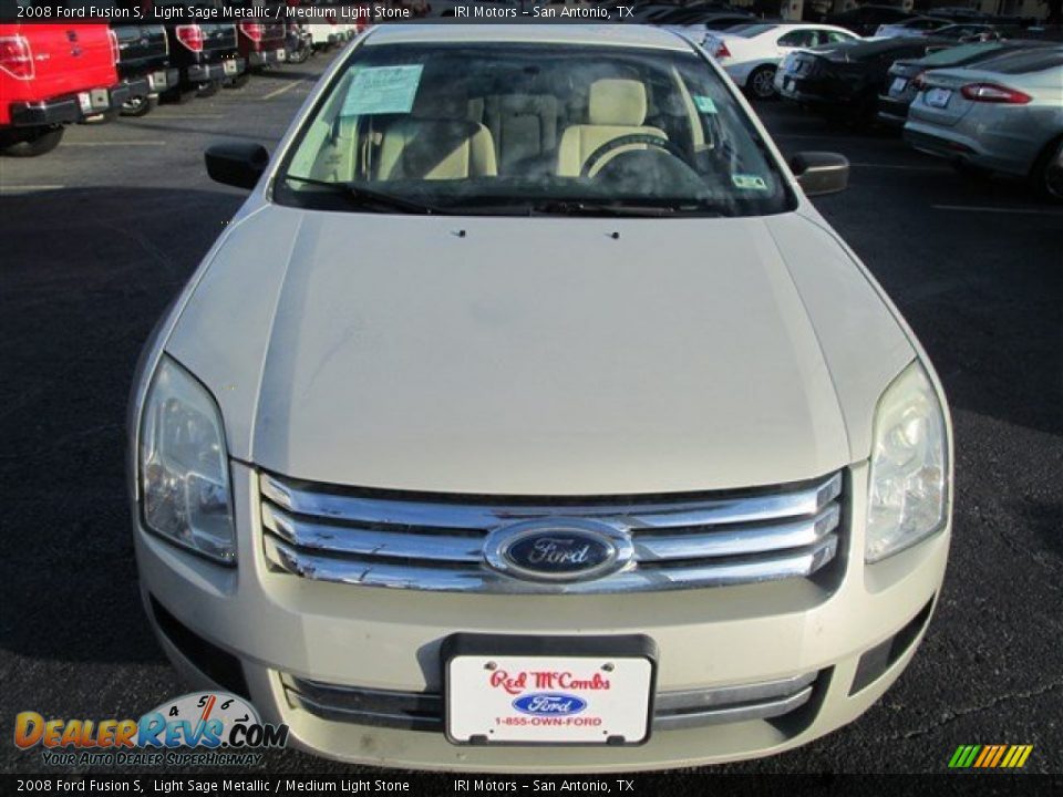 2008 Ford Fusion S Light Sage Metallic / Medium Light Stone Photo #2