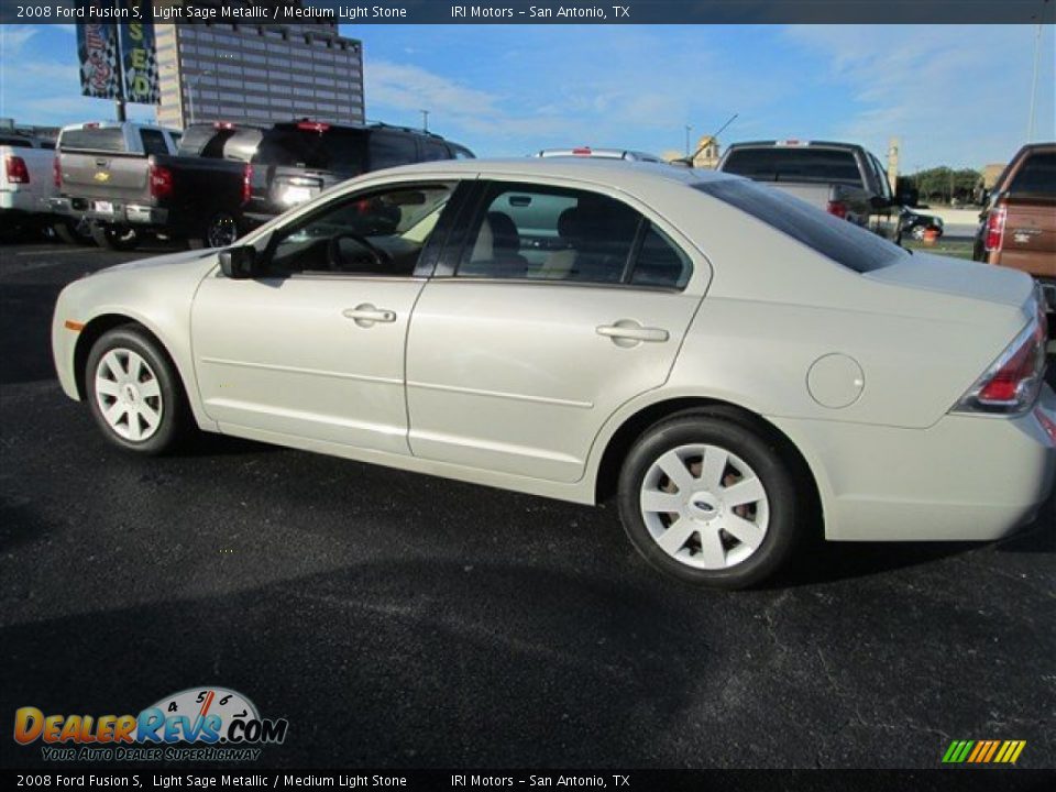 2008 Ford Fusion S Light Sage Metallic / Medium Light Stone Photo #3