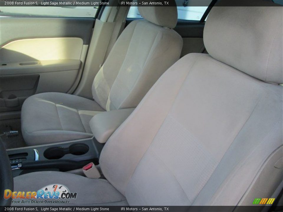 2008 Ford Fusion S Light Sage Metallic / Medium Light Stone Photo #7