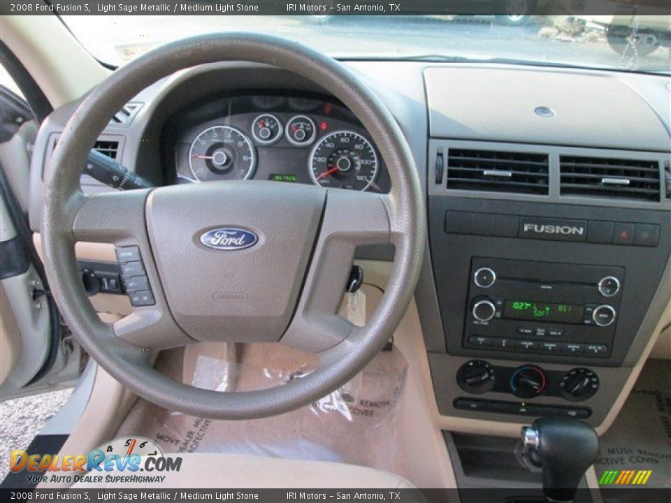 2008 Ford Fusion S Light Sage Metallic / Medium Light Stone Photo #9