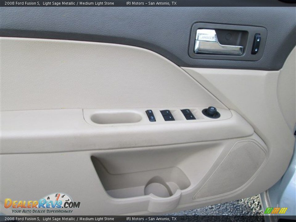 2008 Ford Fusion S Light Sage Metallic / Medium Light Stone Photo #11