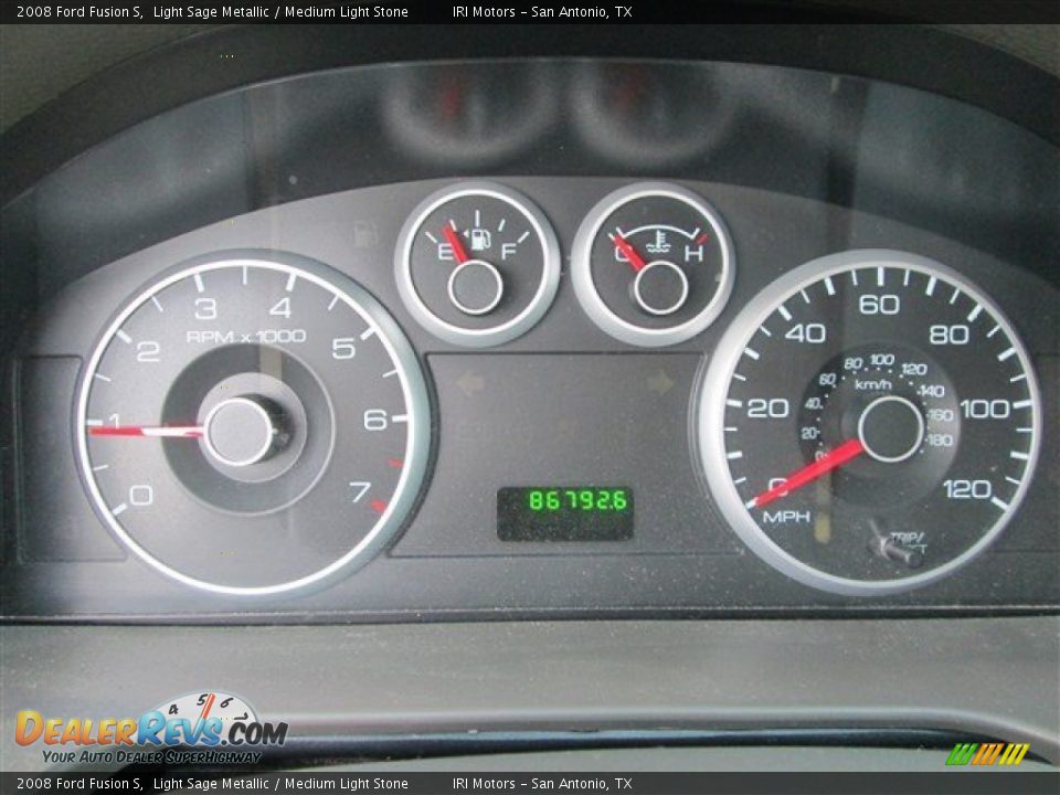 2008 Ford Fusion S Light Sage Metallic / Medium Light Stone Photo #16