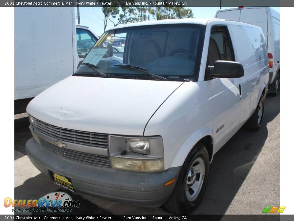 2001 Chevrolet Astro Commercial Van Ivory White / Pewter Photo #6
