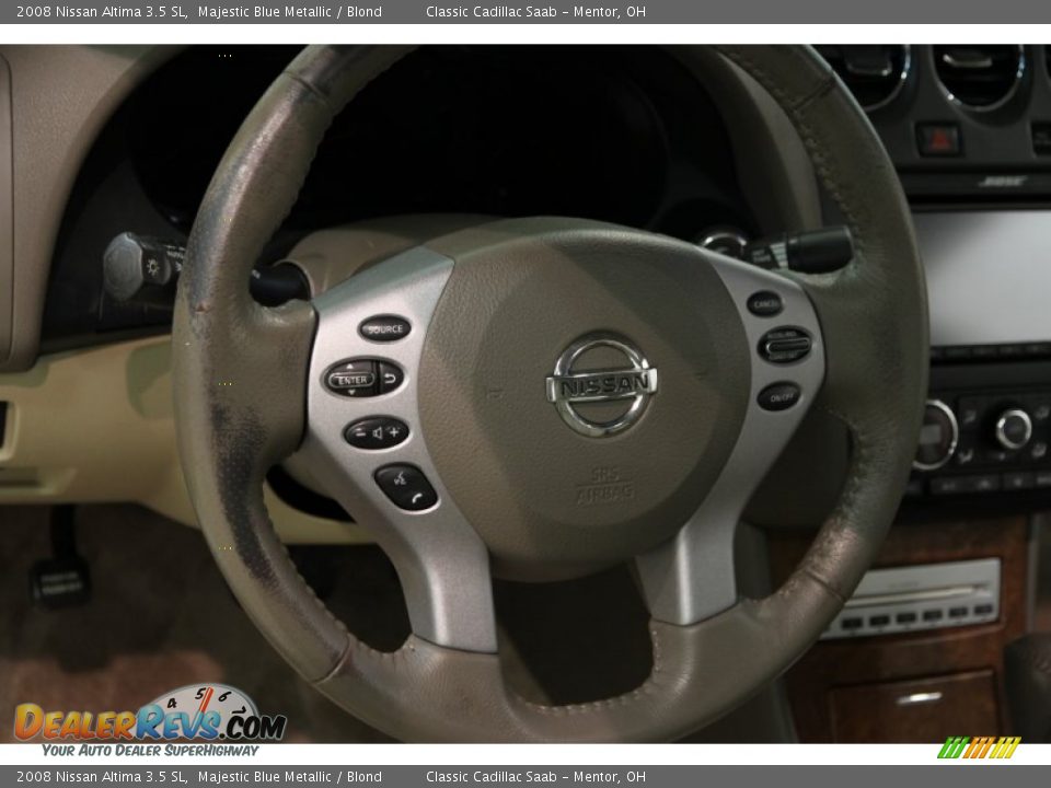 2008 Nissan Altima 3.5 SL Majestic Blue Metallic / Blond Photo #6