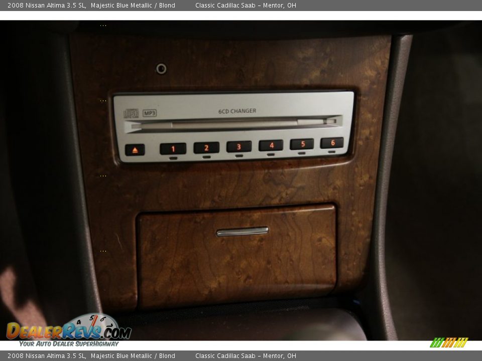 2008 Nissan Altima 3.5 SL Majestic Blue Metallic / Blond Photo #14