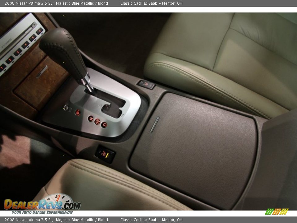 2008 Nissan Altima 3.5 SL Majestic Blue Metallic / Blond Photo #15