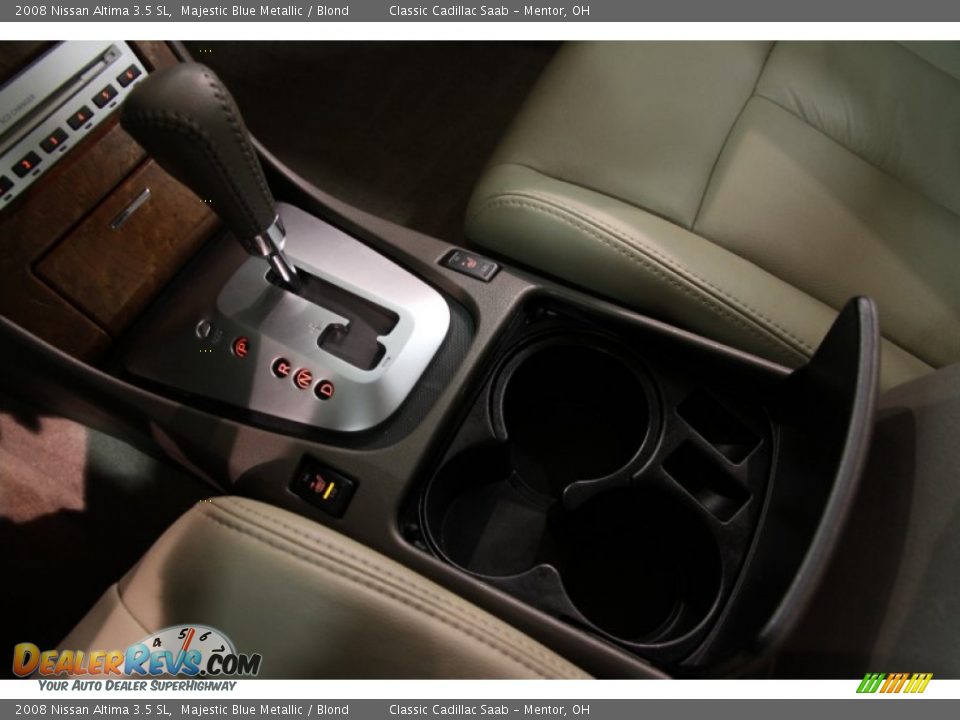 2008 Nissan Altima 3.5 SL Majestic Blue Metallic / Blond Photo #16