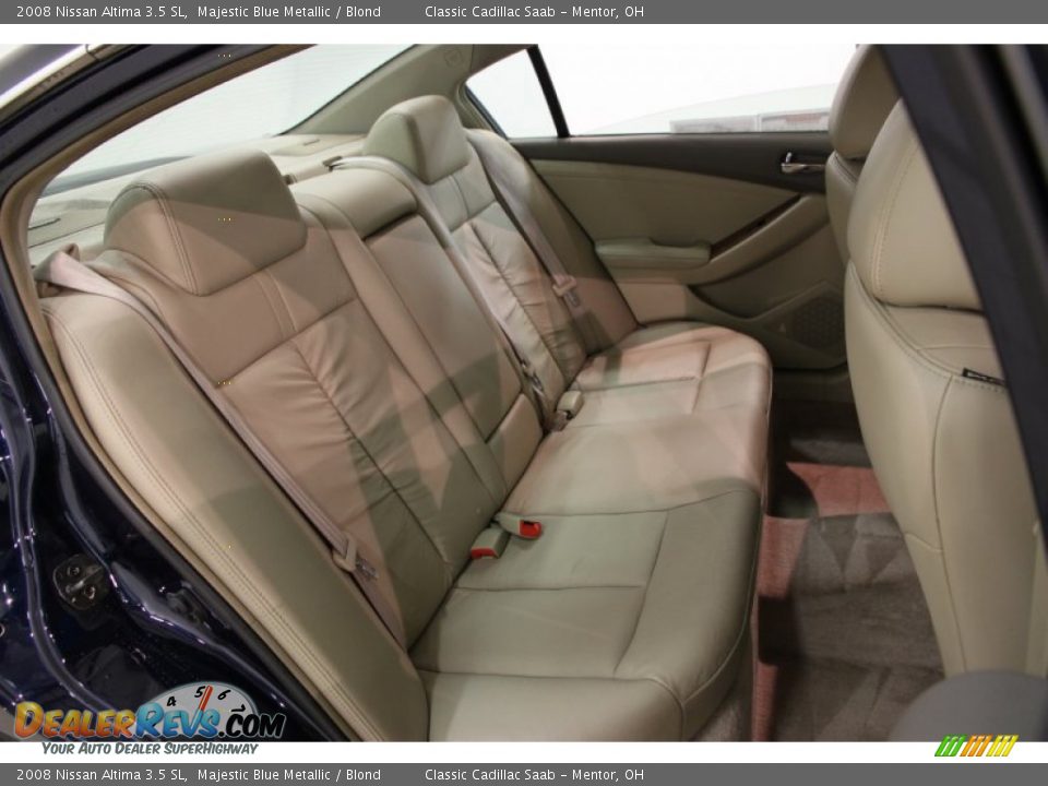 2008 Nissan Altima 3.5 SL Majestic Blue Metallic / Blond Photo #18