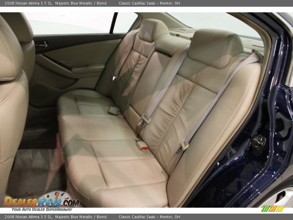 2008 Nissan Altima 3.5 SL Majestic Blue Metallic / Blond Photo #19