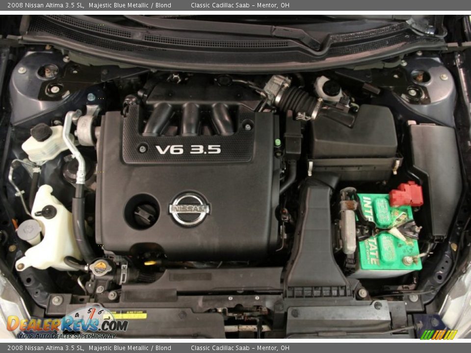 2008 Nissan Altima 3.5 SL Majestic Blue Metallic / Blond Photo #21