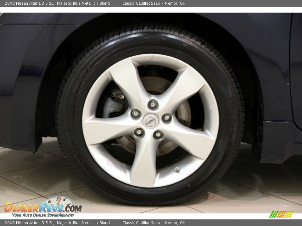 2008 Nissan Altima 3.5 SL Majestic Blue Metallic / Blond Photo #22