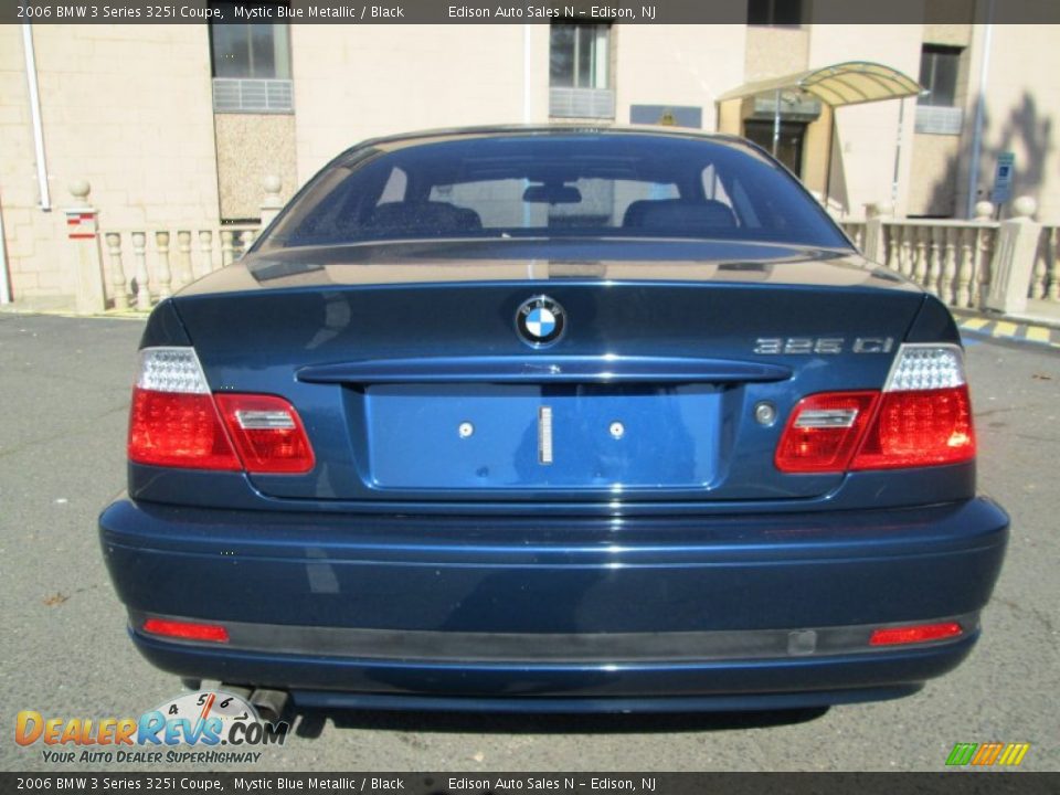 2006 BMW 3 Series 325i Coupe Mystic Blue Metallic / Black Photo #6
