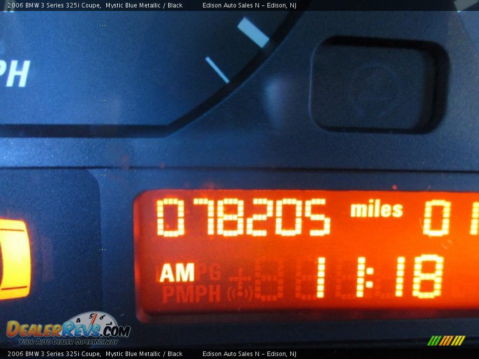 2006 BMW 3 Series 325i Coupe Mystic Blue Metallic / Black Photo #22