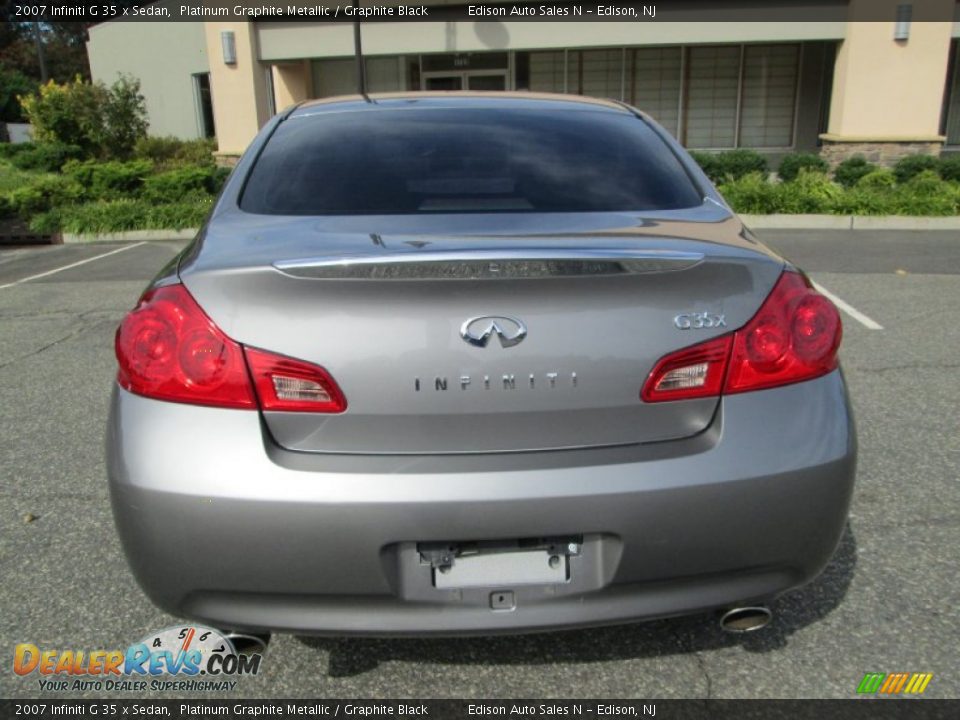 2007 Infiniti G 35 x Sedan Platinum Graphite Metallic / Graphite Black Photo #7