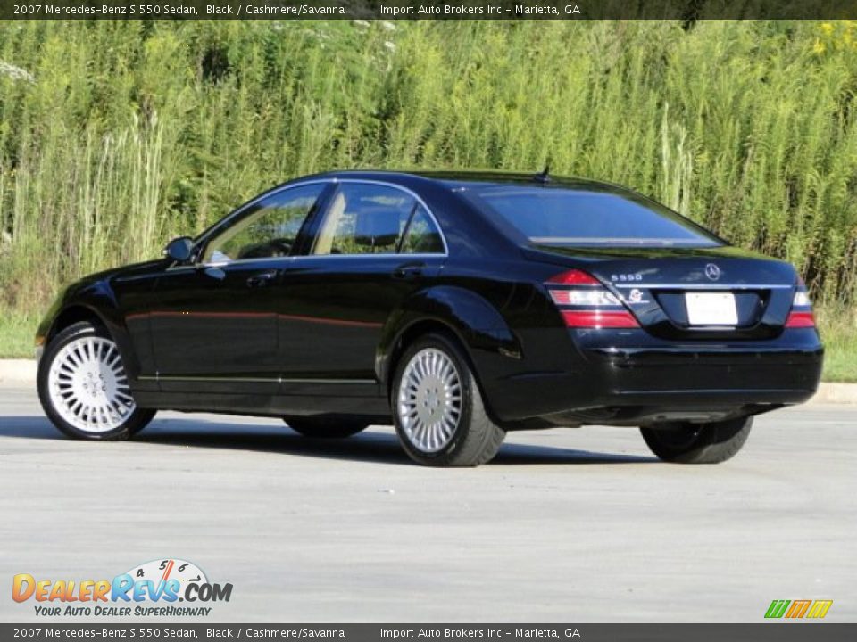 2007 Mercedes-Benz S 550 Sedan Black / Cashmere/Savanna Photo #5
