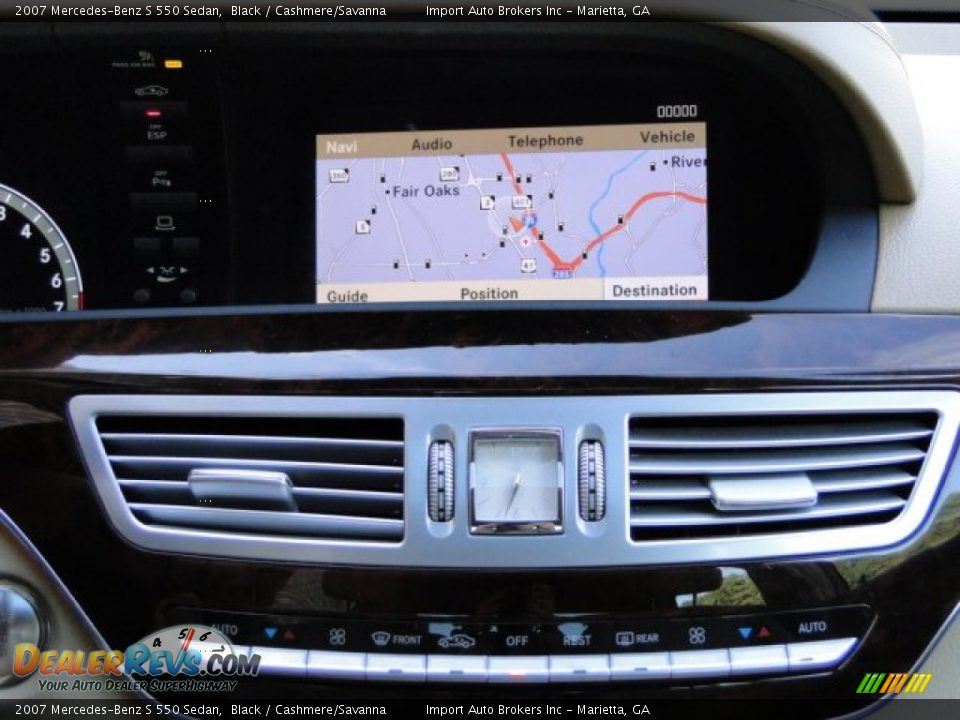 2007 Mercedes-Benz S 550 Sedan Black / Cashmere/Savanna Photo #19