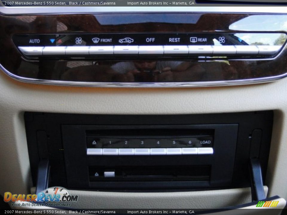 2007 Mercedes-Benz S 550 Sedan Black / Cashmere/Savanna Photo #21