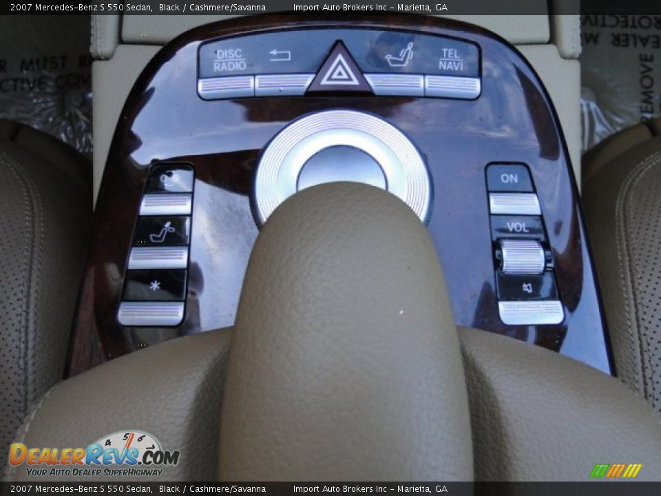 2007 Mercedes-Benz S 550 Sedan Black / Cashmere/Savanna Photo #22