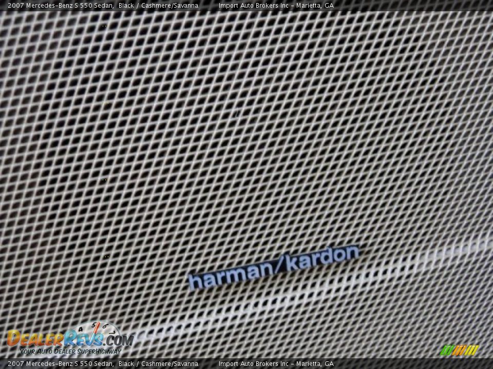 2007 Mercedes-Benz S 550 Sedan Black / Cashmere/Savanna Photo #24