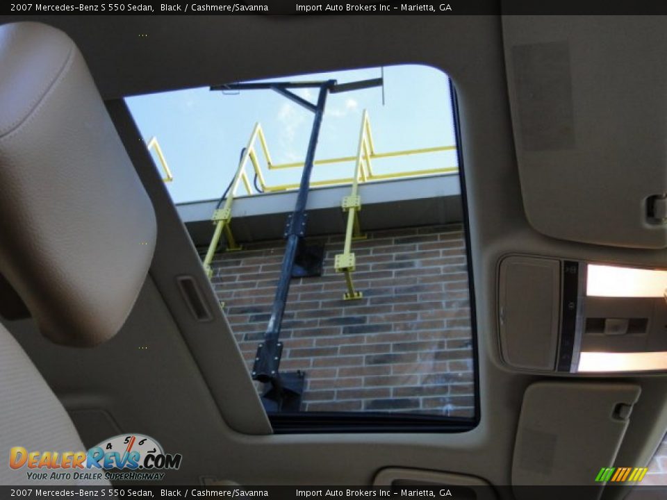 2007 Mercedes-Benz S 550 Sedan Black / Cashmere/Savanna Photo #25