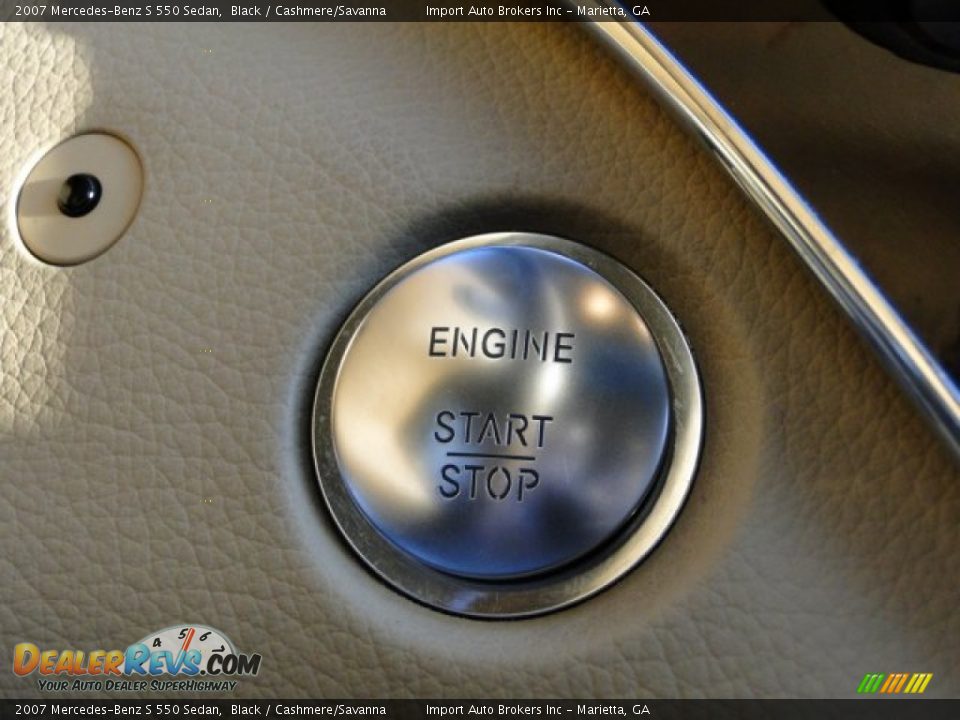 2007 Mercedes-Benz S 550 Sedan Black / Cashmere/Savanna Photo #26