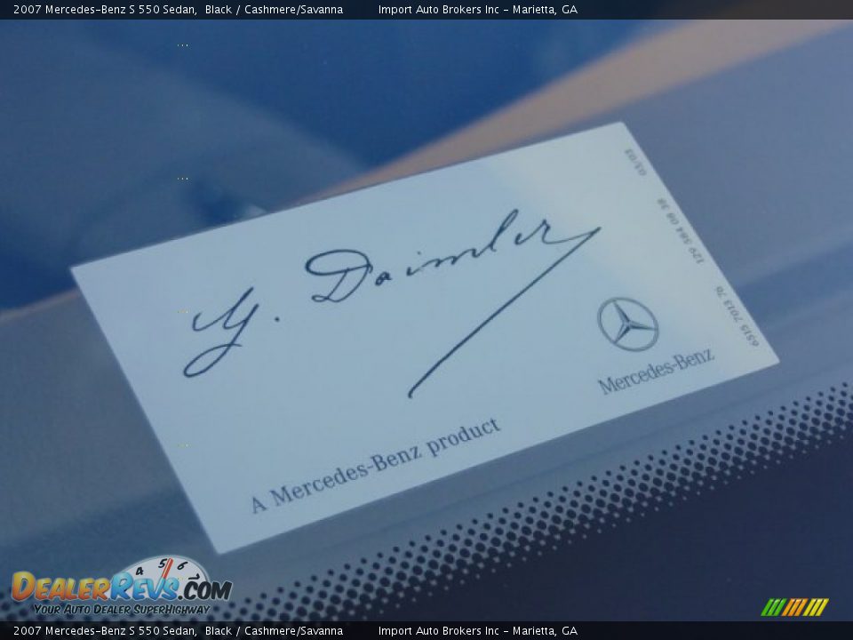 2007 Mercedes-Benz S 550 Sedan Black / Cashmere/Savanna Photo #32